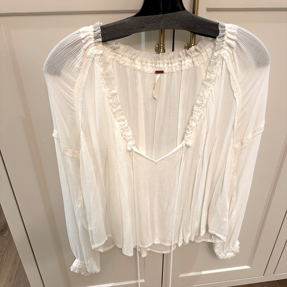 Free people White Banda Women's Top size XS - Picture 2 of 6